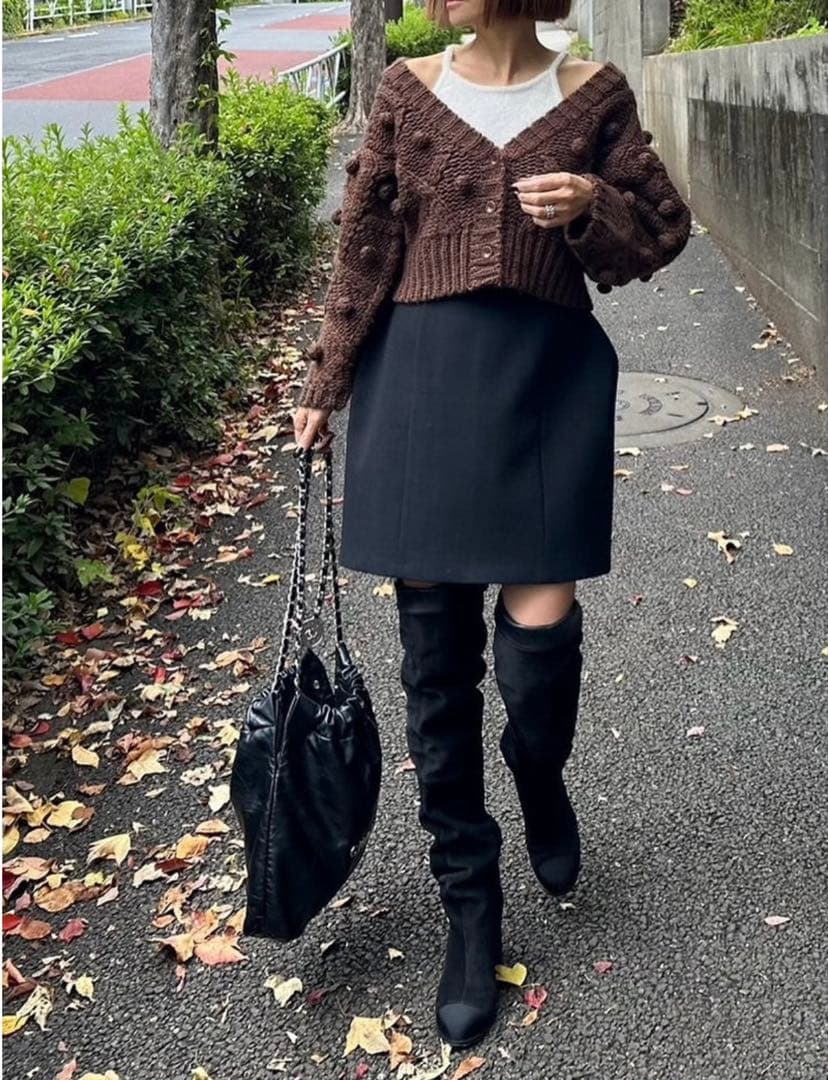 【新品】Cygne ミニスカート Katy グレー サイズ0