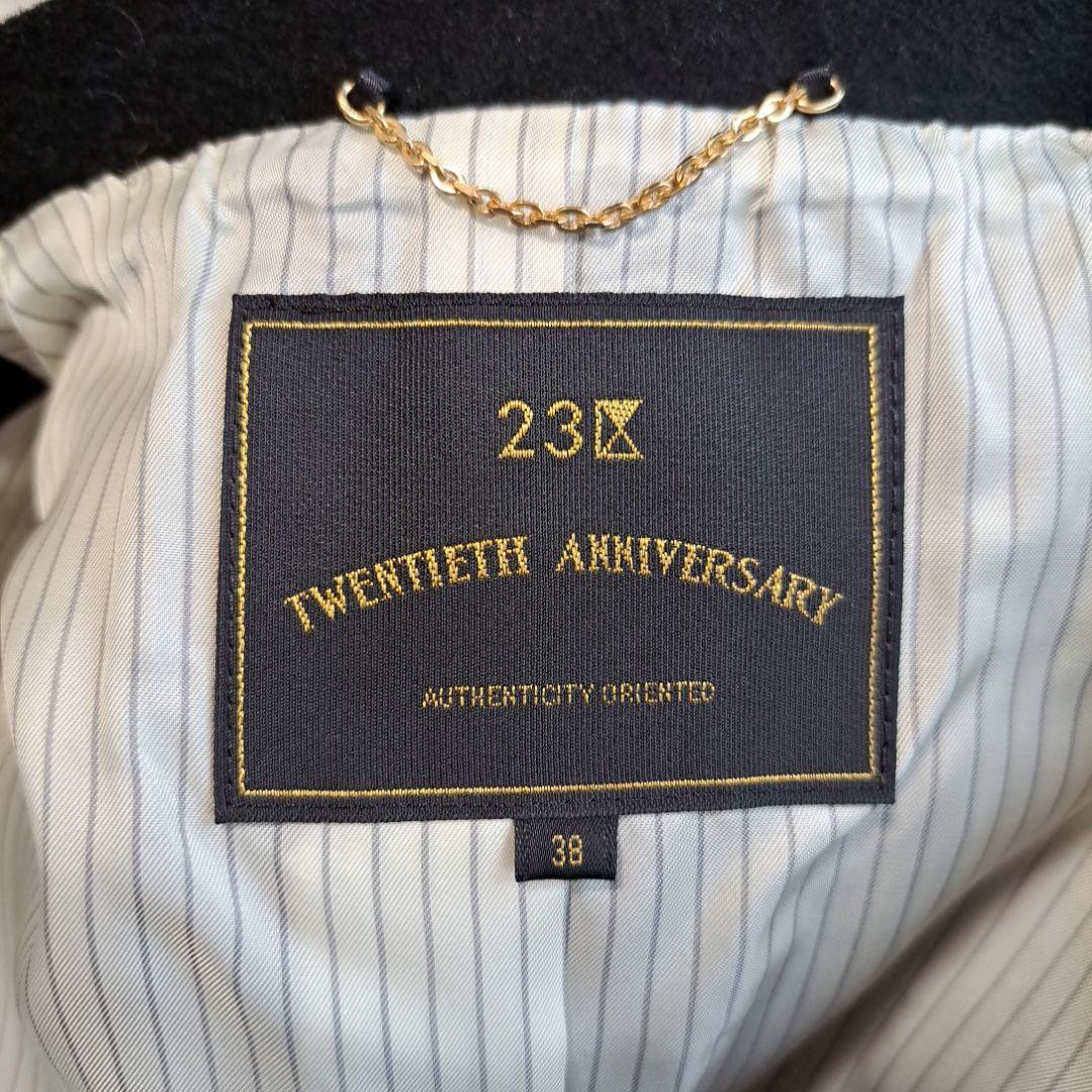 [美品]23区×ロロ・ピアーナコラボ ブラックロングコート38