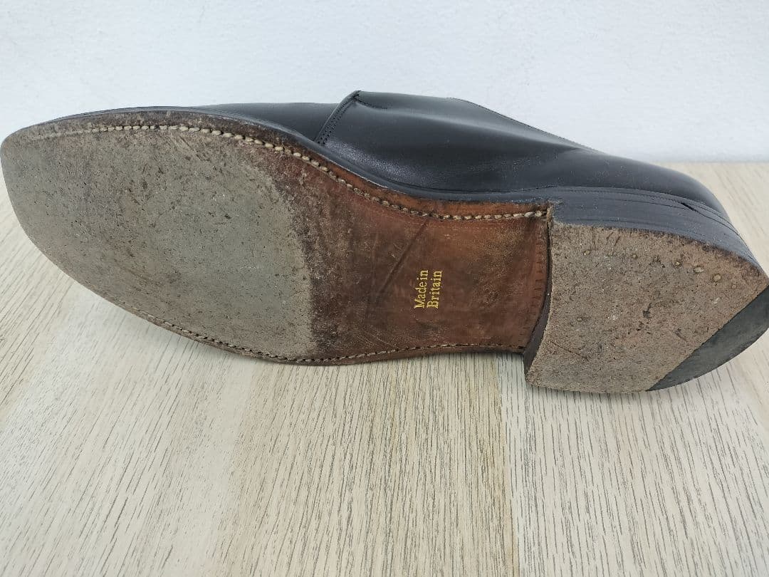 [英国製]90年代❢モンクストラップ ブラックレザーシューズ