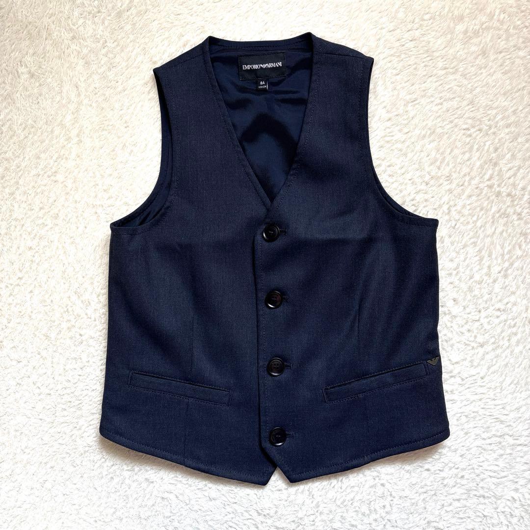 人気★エンポリオアルマーニ　3ピース 130 8A 入学式　4点キッズスーツ