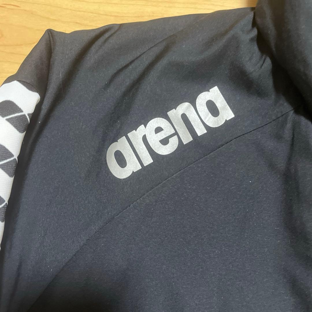 arena ブリジストン ベンチコート 中綿　ブラック　フード付き　Lサイズ