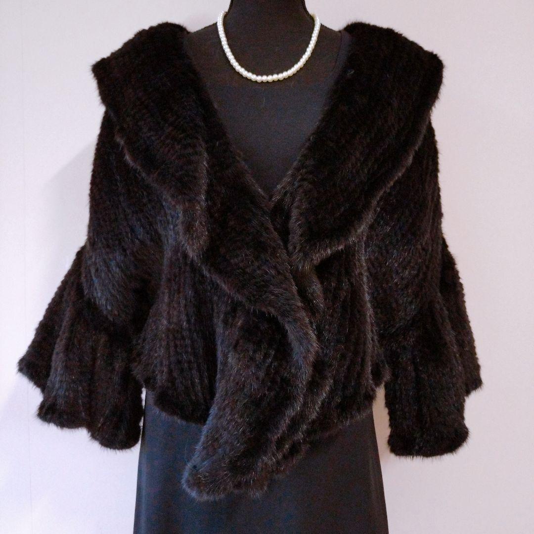 【未使用】MASABARDO ミンクヤーン　ジャケット　ベルスリーブ　タグ付き