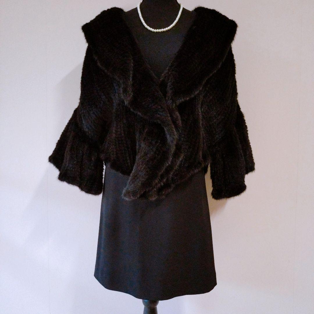 【未使用】MASABARDO ミンクヤーン　ジャケット　ベルスリーブ　タグ付き