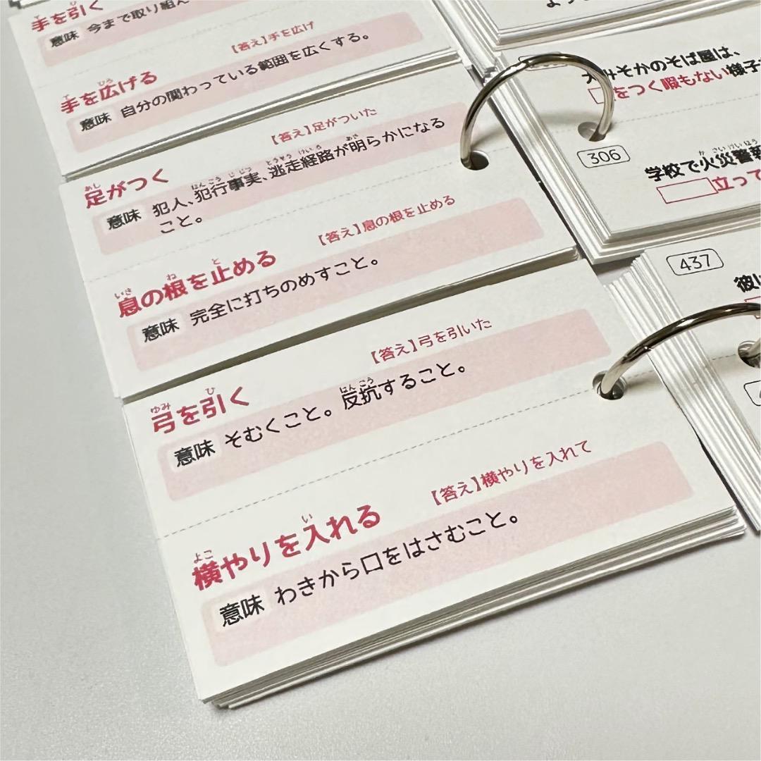 中学受験 国語 暗記カード【MX029】