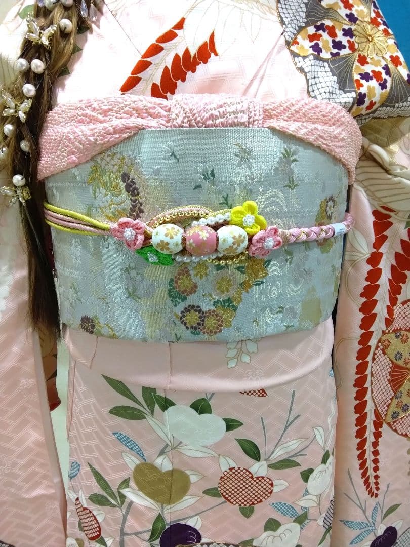 振袖フルセット、正絹振袖、成人式、帯揚げ、帯締め、西陣袋帯、長襦袢