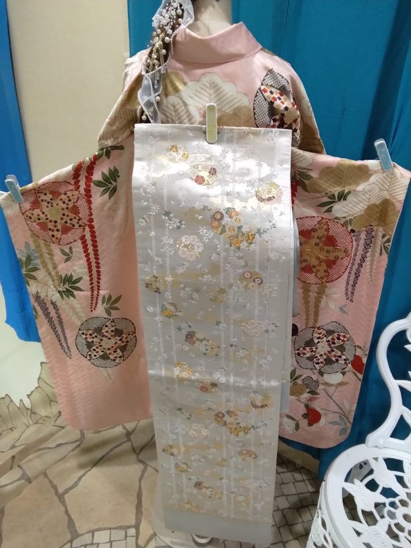 振袖フルセット、正絹振袖、成人式、帯揚げ、帯締め、西陣袋帯、長襦袢