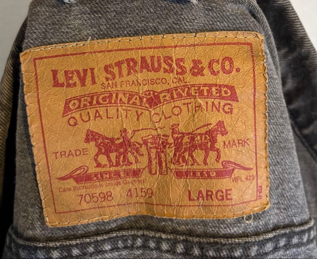【こーたLevi's 90sデニムジャケット70598 4159デカパッチ