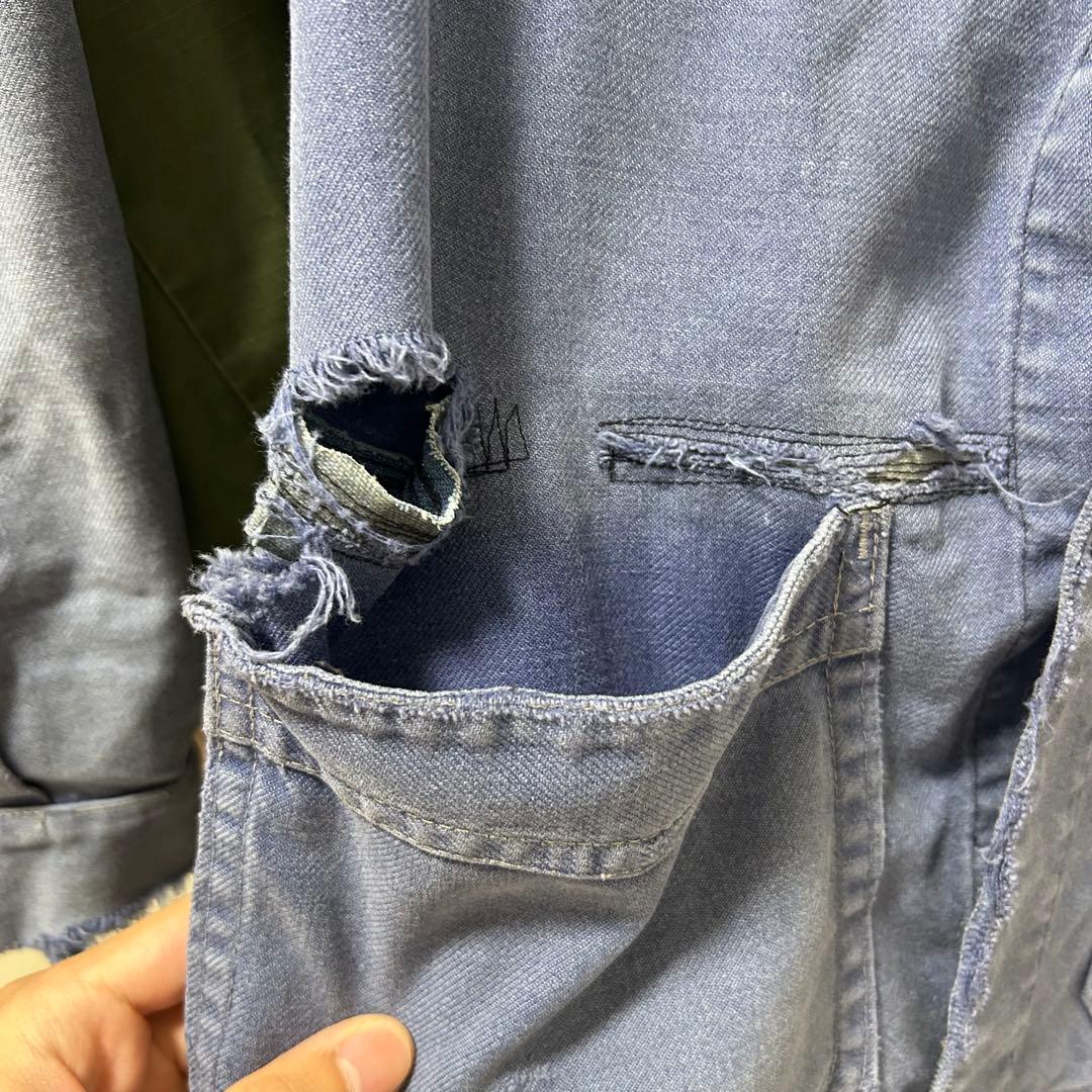 60s フレンチワークジャケット ボロ 襤褸の美学