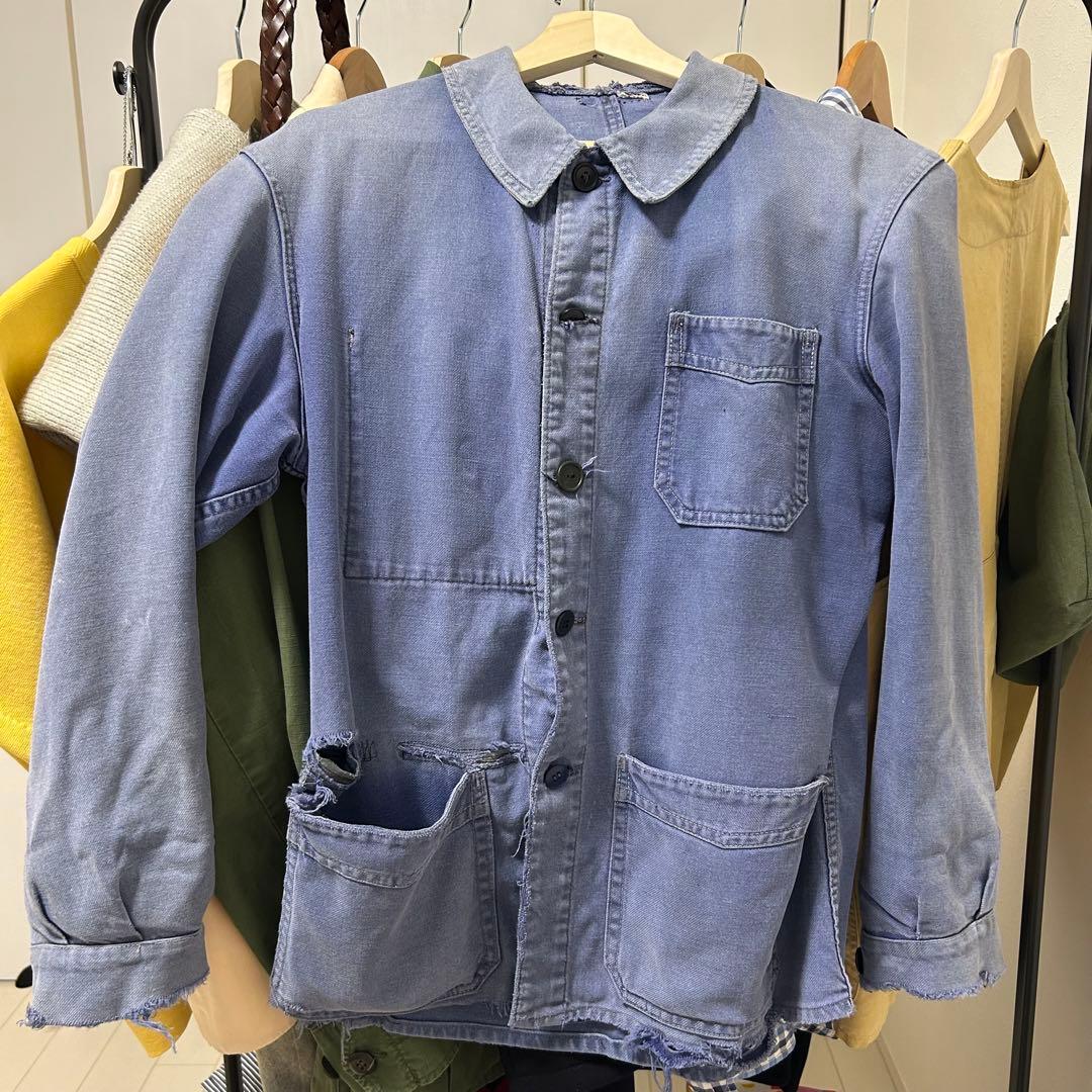 60s フレンチワークジャケット ボロ 襤褸の美学