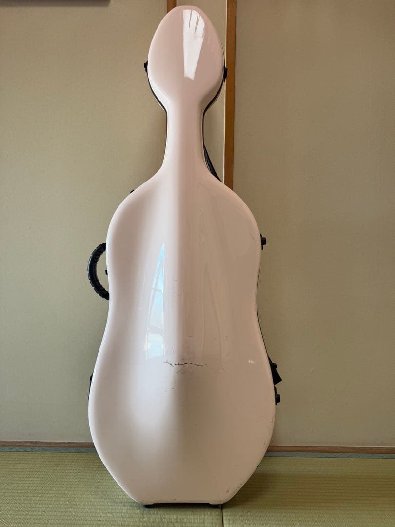 東洋プリュームファイバー　チェロハードケース　4/4 ライトピンク