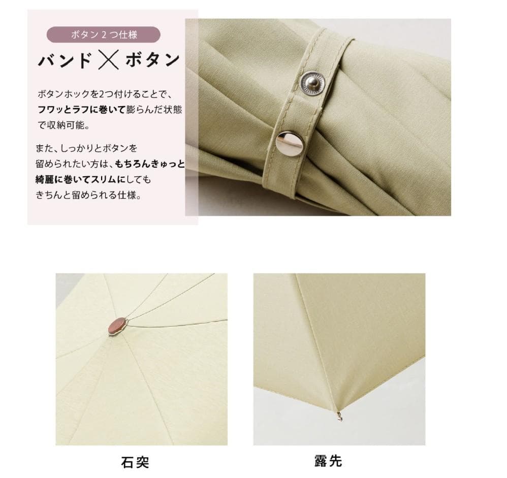 【新品未使用】COKAGE+木手元ジャンプ折　折りたたみ傘 東レサマーシールド