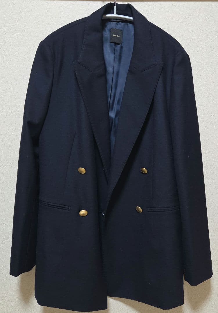 【新品未使用】Spick and Spanウールブレンドダブルブレストジャケット