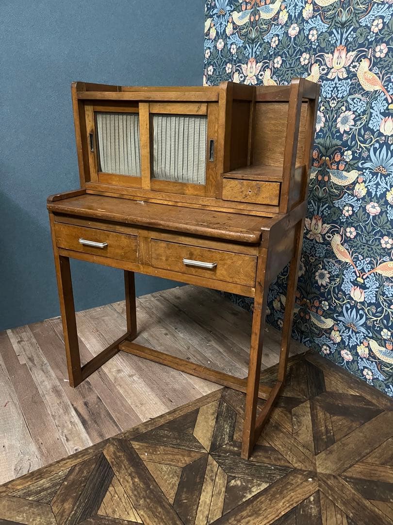 学習机 勉強机 昭和レトロ 当時物 インテリア アンティーク 古道具