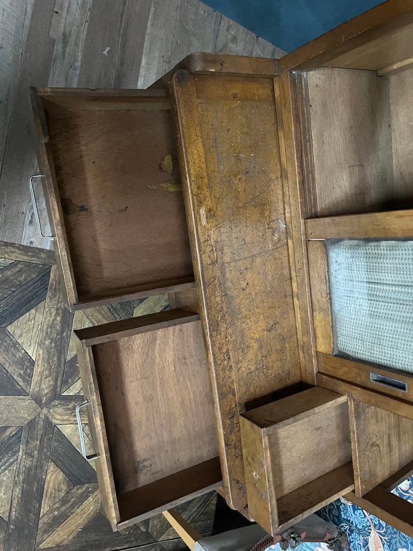 学習机 勉強机 昭和レトロ 当時物 インテリア アンティーク 古道具