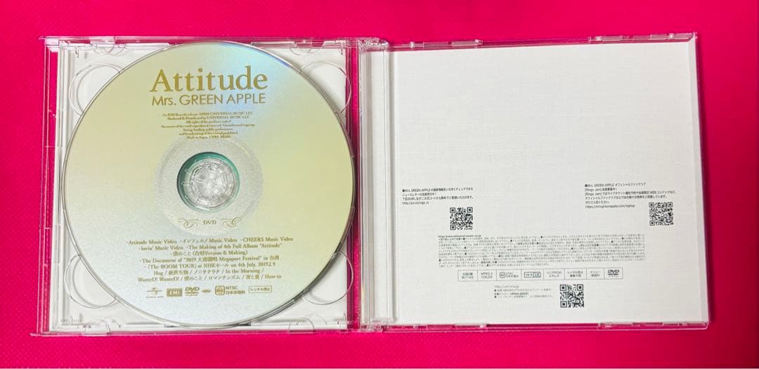 Attitude Mrs. GREEN APPLE 初回限定版 DVD
