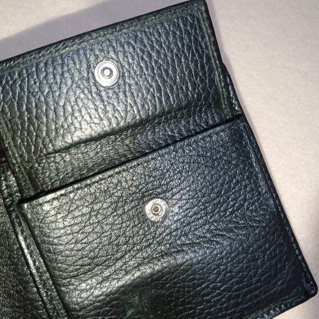 GUCCI ブラック 二つ折り財布 GGパターン
