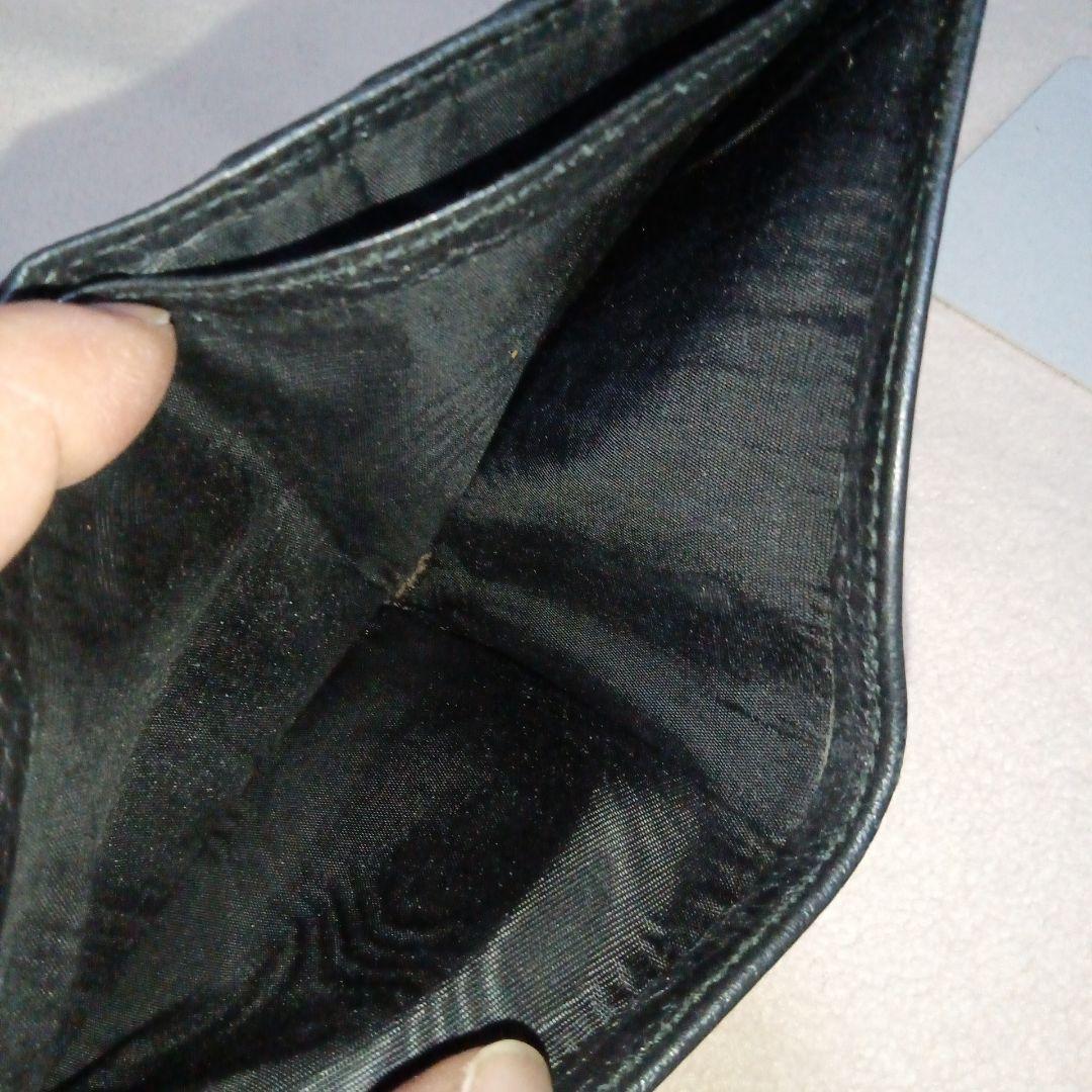 GUCCI ブラック 二つ折り財布 GGパターン