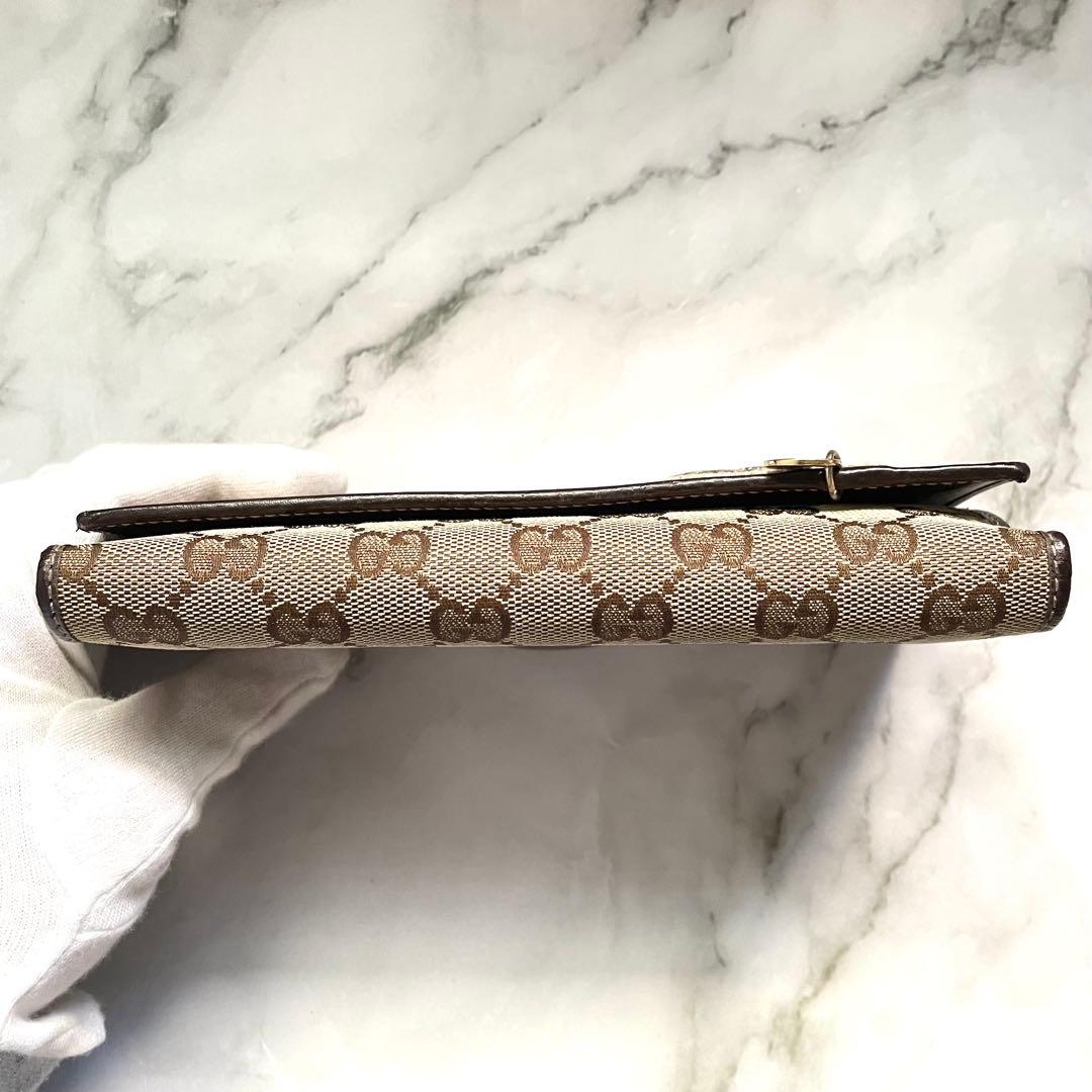 GUCCI GGキャンバス　グッチョリ　チワワ　Wホック　長財布　1010-①