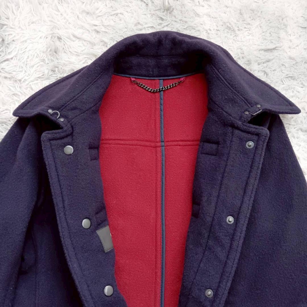 ポールスミス グローバーオール ダッフルコート ネイビー Sサイズ 英国製