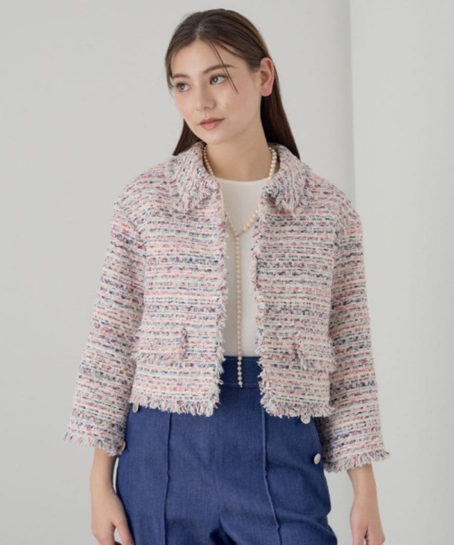 ［元値10万円］ANAYI スラブミックスツイードジャケット