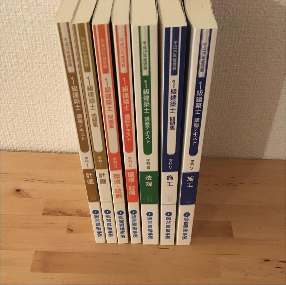 平成29年度版 一級建築士対策テキストおよび問題集