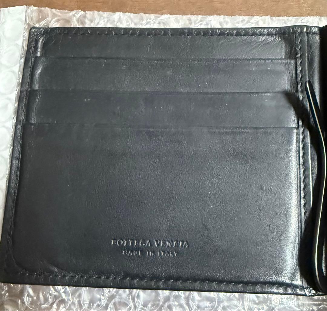 【BOTTEGAVENETA ボッテガヴェネタ】 マネークリップ　財布　黒