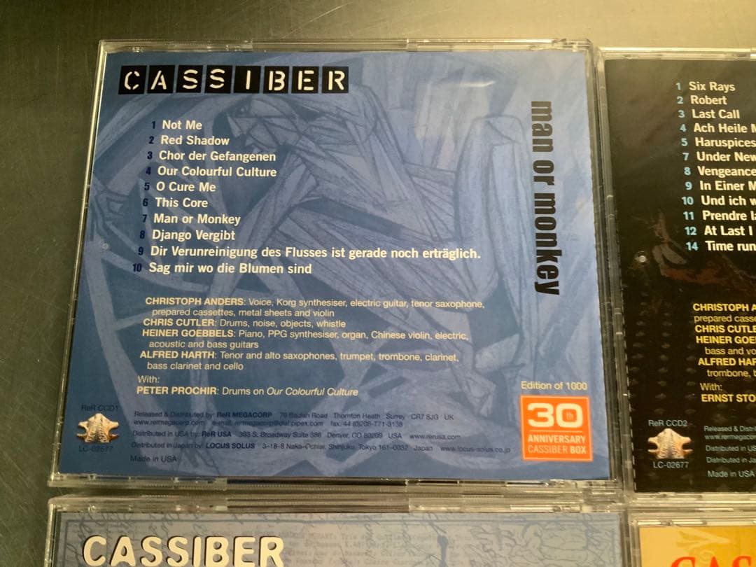 カシーバー Cassiber★1982−1992 6CD＋DVD 良好