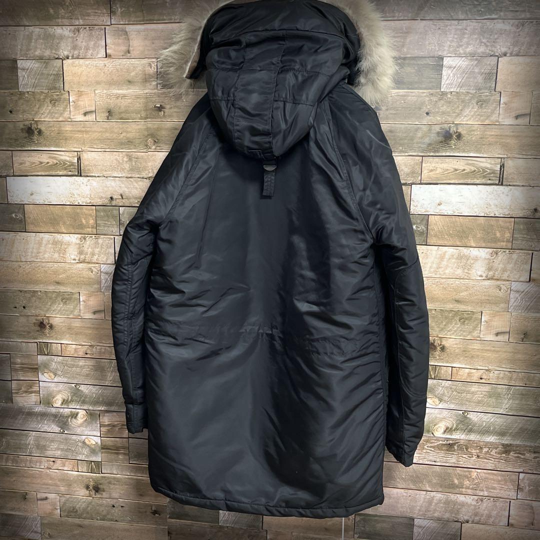 SPIEWAX フライトジャケット N3B ファ ナイロン USA製 ブラック