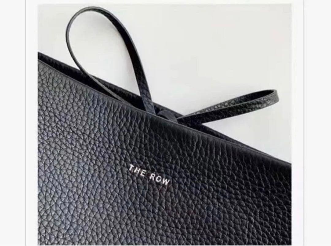 The Row上質牛革ショルダーバッグ｜大容量バケット型 通勤・デイリーユース