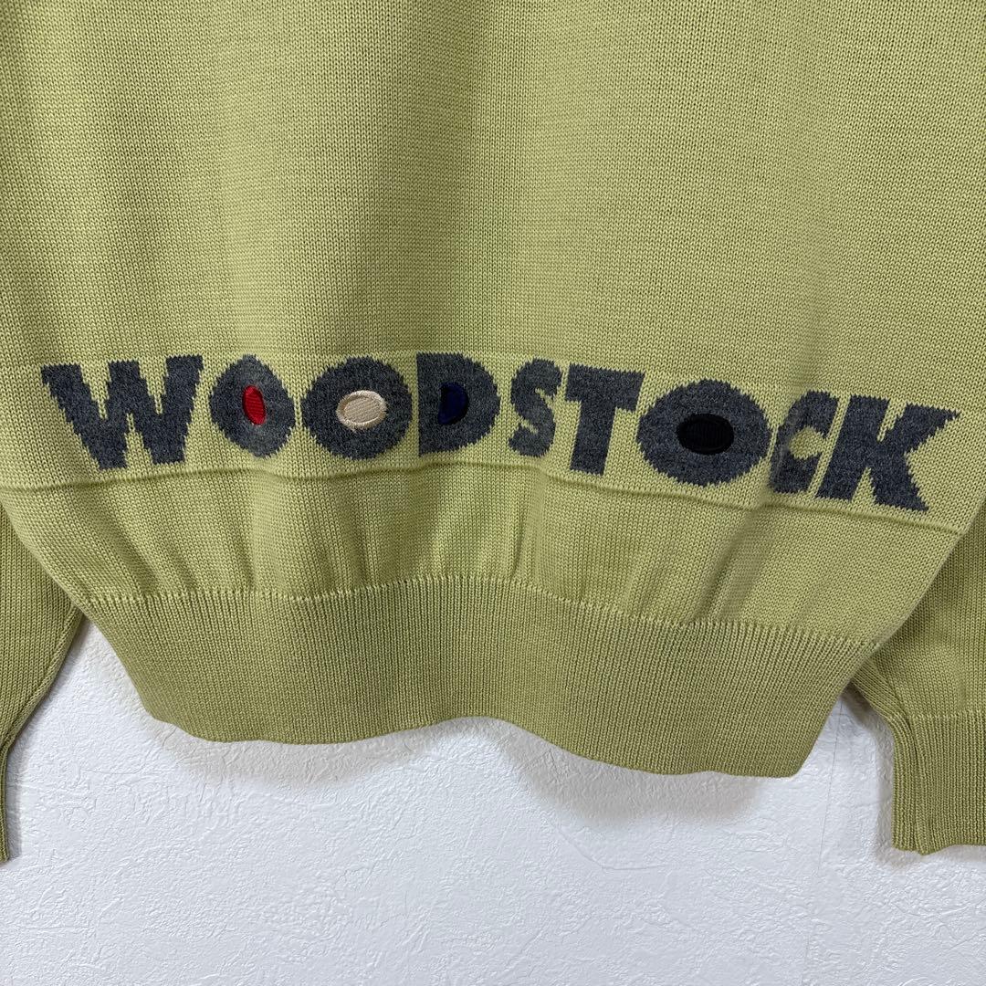 K高級　美品　enricodomani スヌーピー ウッドストック　ゴルフニット