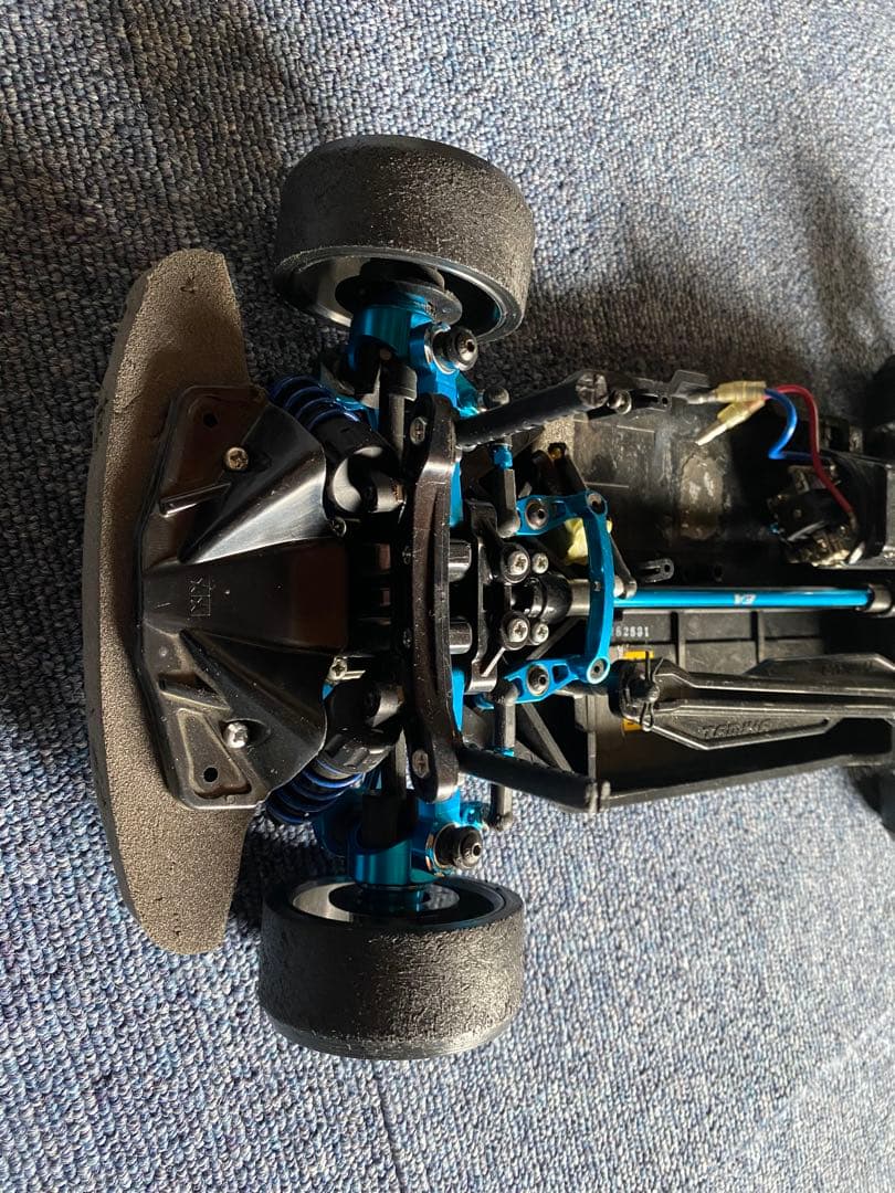 タミヤ TT-02D ドリフトスペック カスタムシャーシ メカレス 青アルミ多数