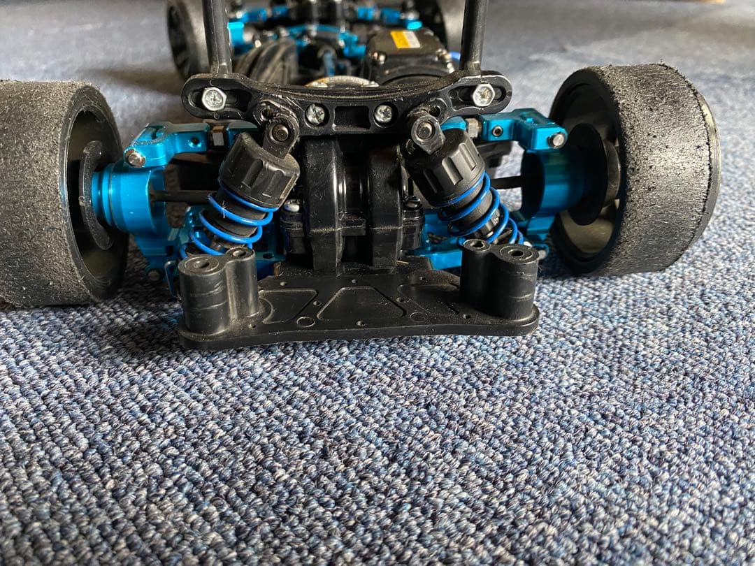 タミヤ TT-02D ドリフトスペック カスタムシャーシ メカレス 青アルミ多数