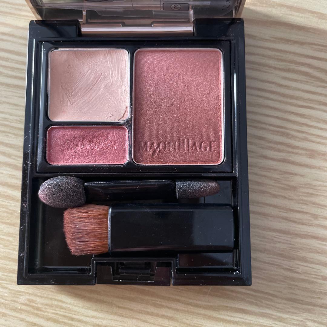 オーブアイシャドウN18、N16&チーク02、マキアージュスタイリングアイズS