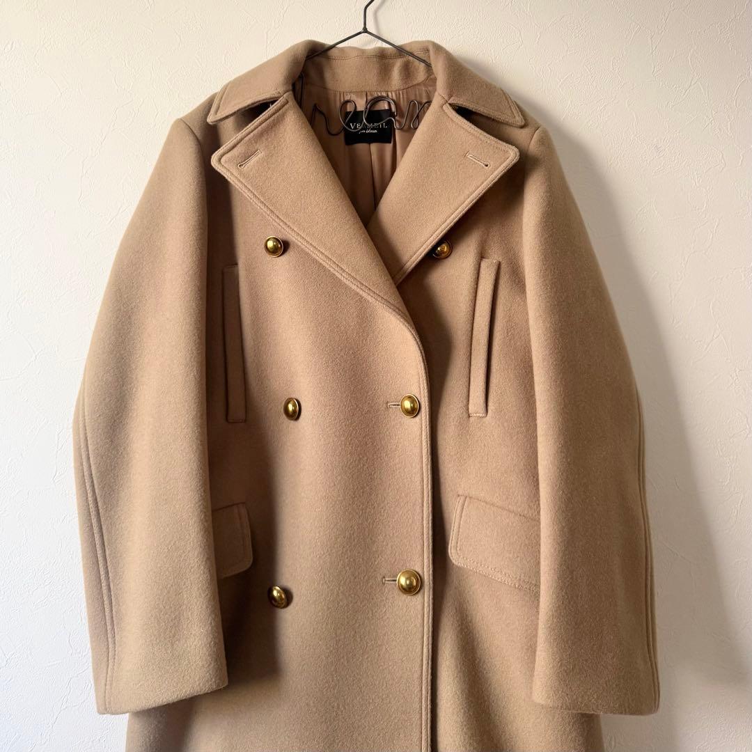 VERMEIL par iena メルトンミリタリーロングコート 40
