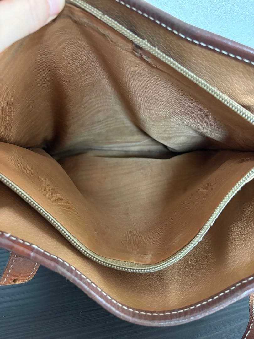 CELINE ブラウンマカダム柄トートバッグ