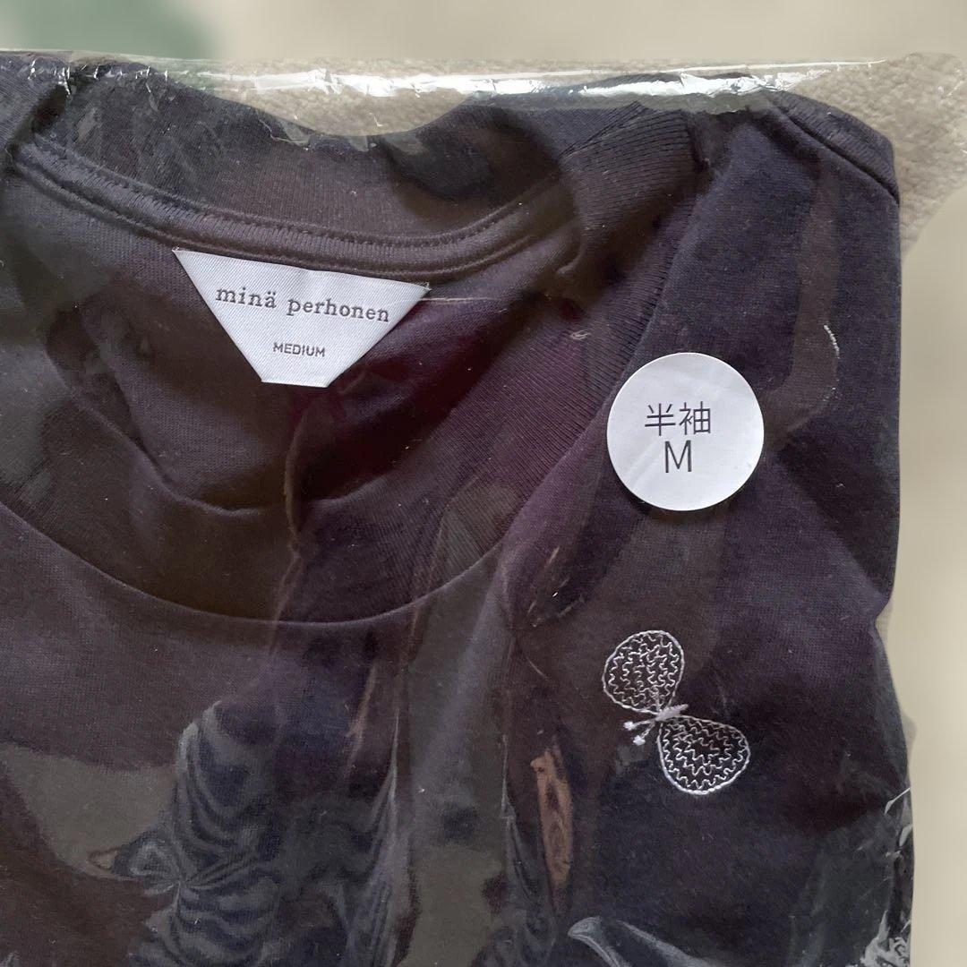 ミナペルホネン　choucho 半袖Ｔシャツ Ｍ　dark navy