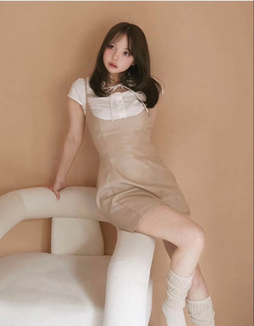 ワンピース andmary Betty layered dress