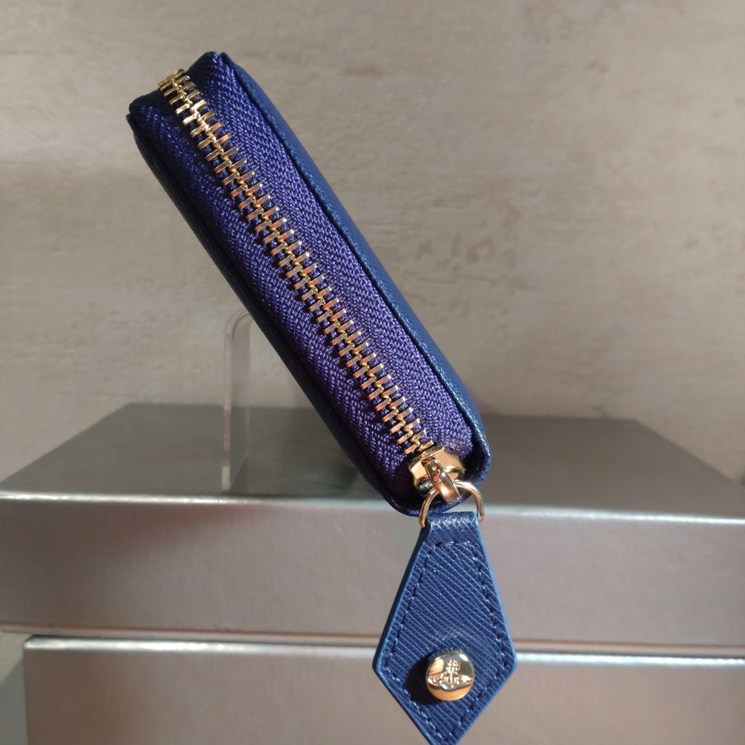 [新品、未使用]Vivienne Westwood☆ラウンドジップ長財布BLUE