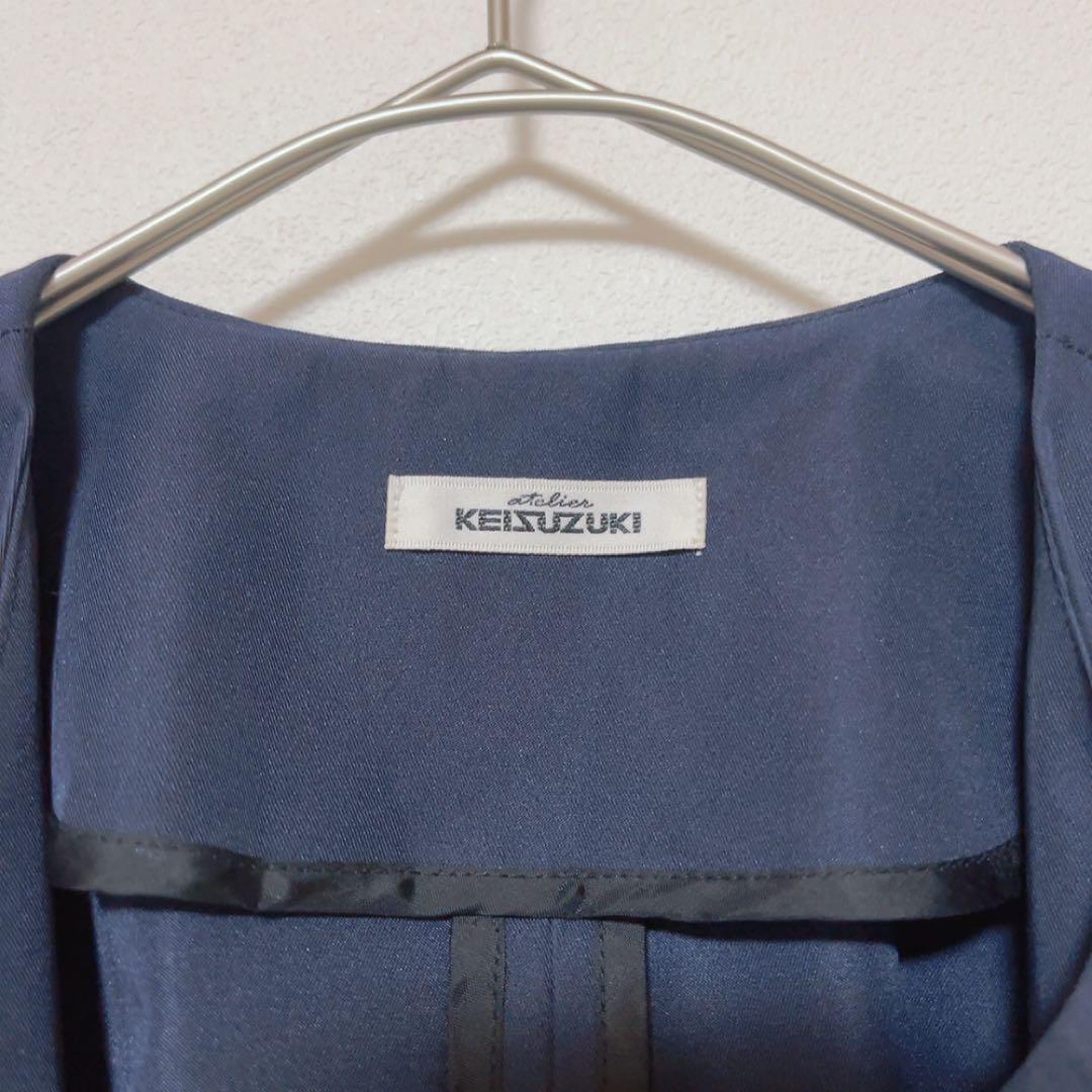 美品 KEI SUZUKI ケイスズキ コート DYUMA-デュマ- ネイビー