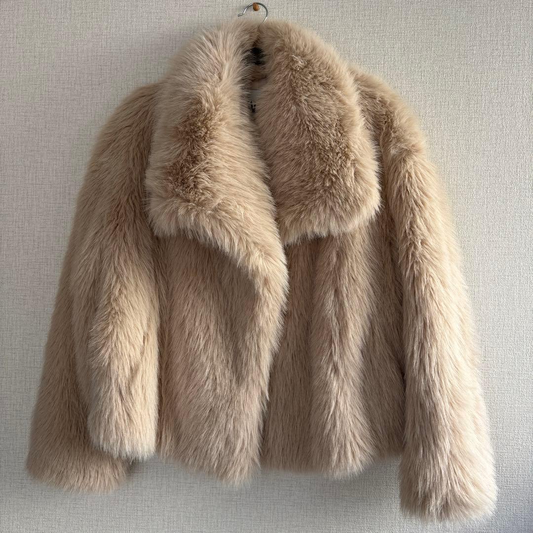 新品未使用　ファー　フェイクファー　ジャケット　コート　ZARA ザラ