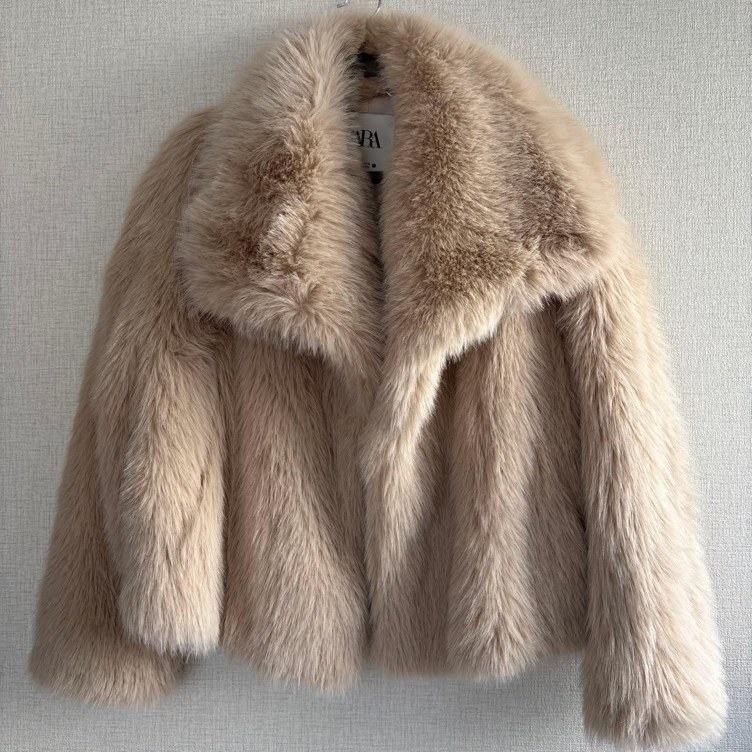 新品未使用　ファー　フェイクファー　ジャケット　コート　ZARA ザラ