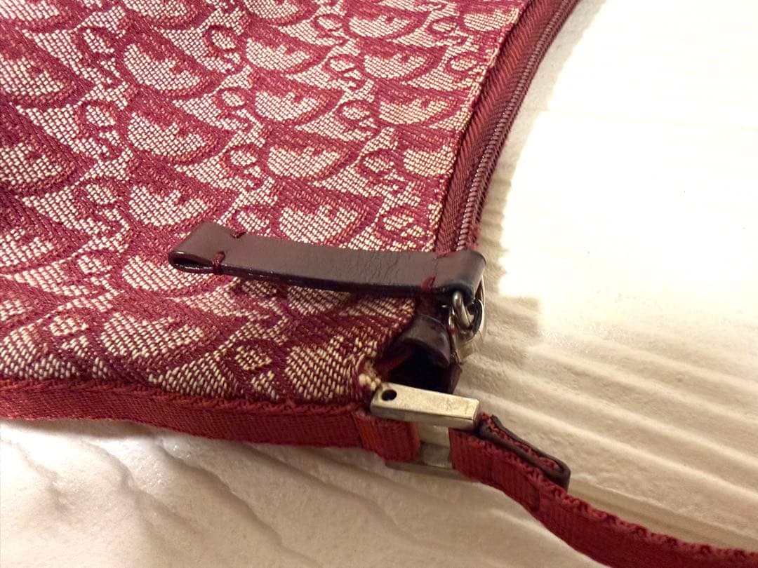 美品/クリスチャンディオール　アクセサリーポーチ　トロッター　キャンバス　レザー