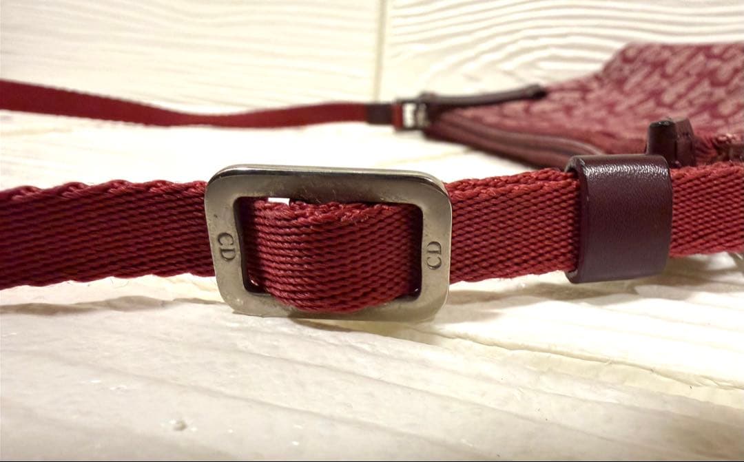 美品/クリスチャンディオール　アクセサリーポーチ　トロッター　キャンバス　レザー