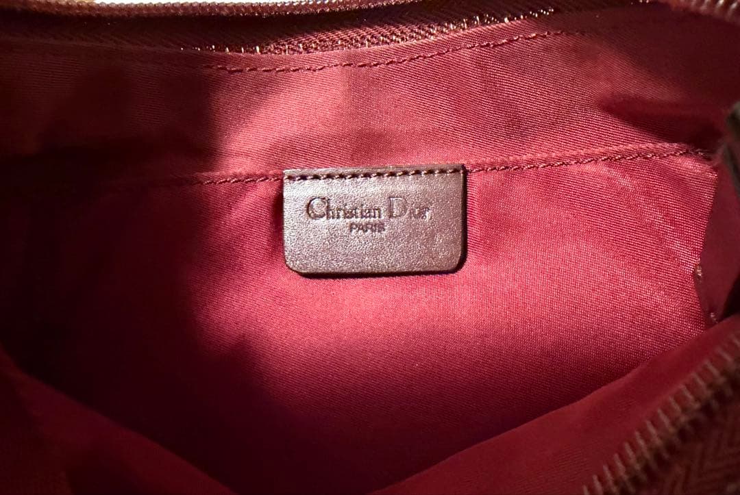 美品/クリスチャンディオール　アクセサリーポーチ　トロッター　キャンバス　レザー