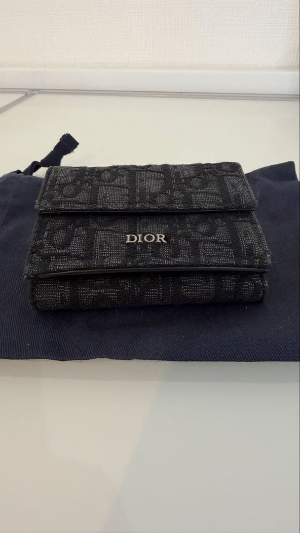 【超美品】Dior モノグラム 三つ折り財布