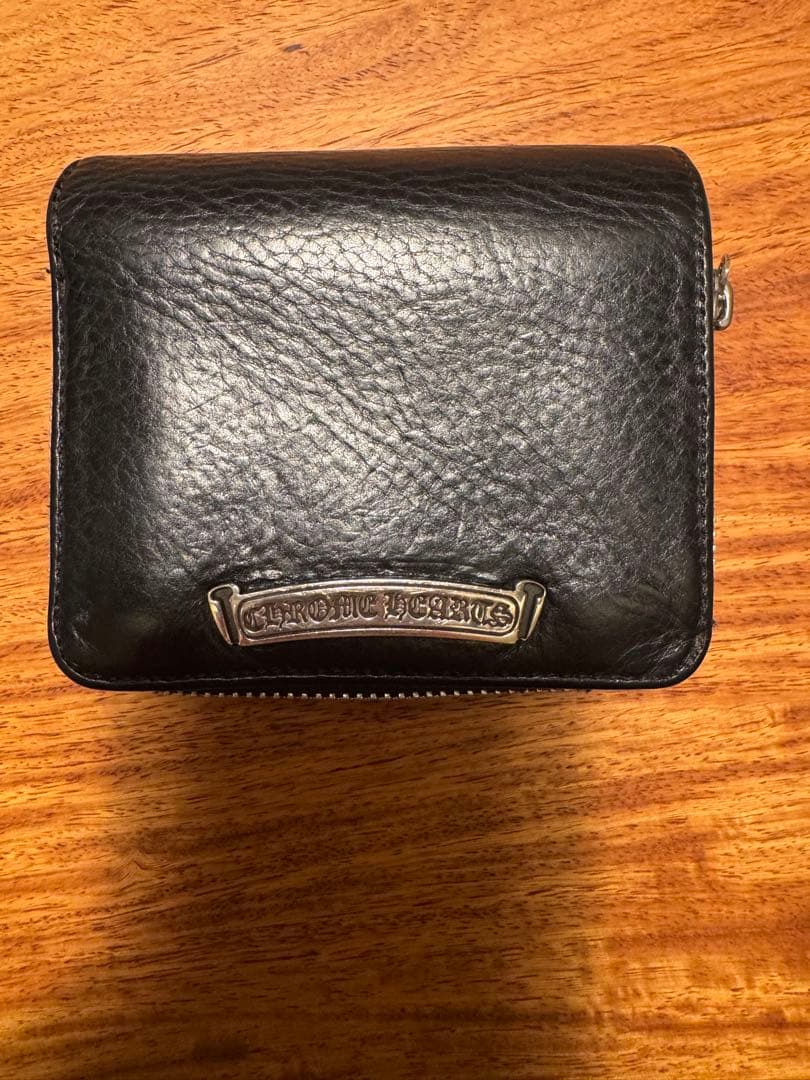 クロムハーツSQ ZIP BILL スクエアジップビル レザー財布