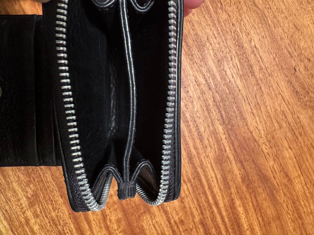 クロムハーツSQ ZIP BILL スクエアジップビル レザー財布