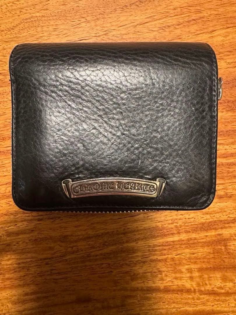 クロムハーツSQ ZIP BILL スクエアジップビル レザー財布