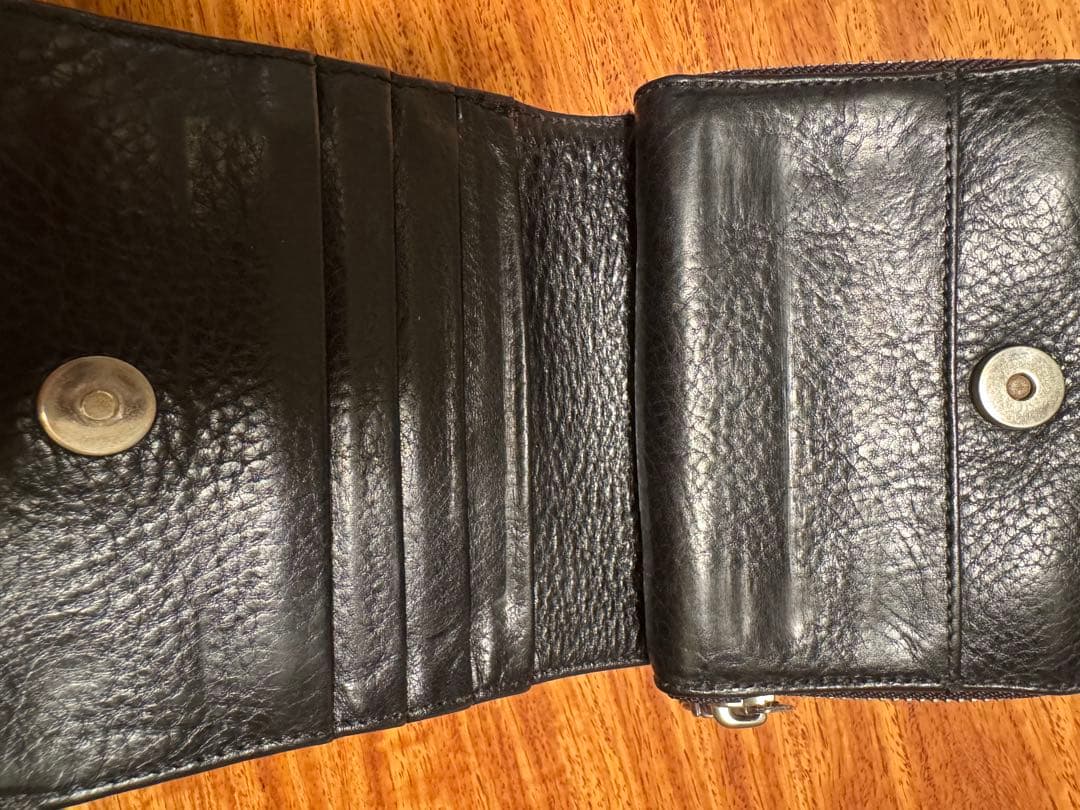 クロムハーツSQ ZIP BILL スクエアジップビル レザー財布