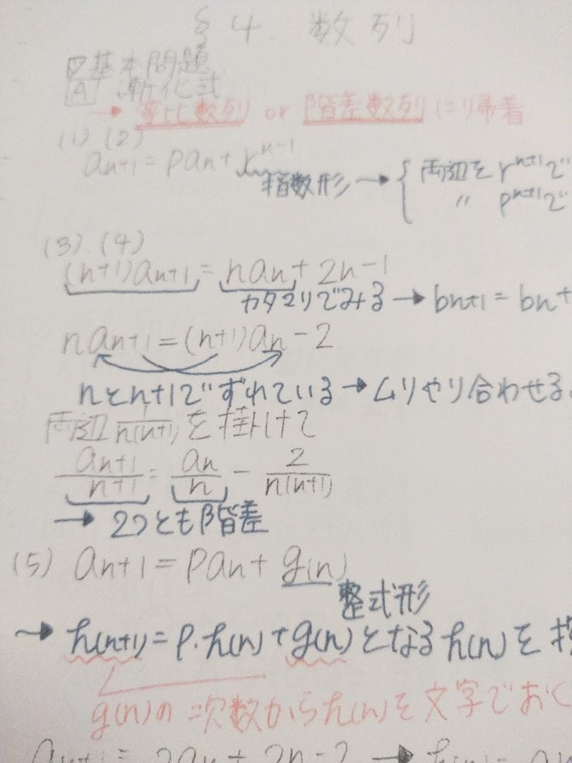 鉄緑会の大阪校高3理系数学単元別演習板書カラーノート　SEG　駿台　河合塾　東進